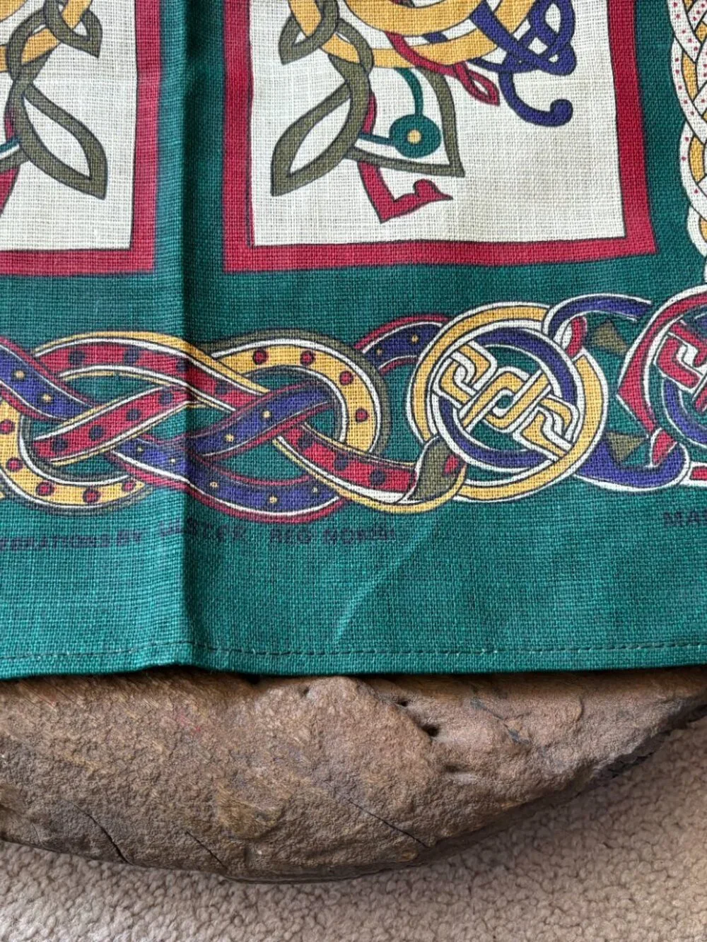 Ulster Weavers Irish linen Celtic knot tea towel collectible decor